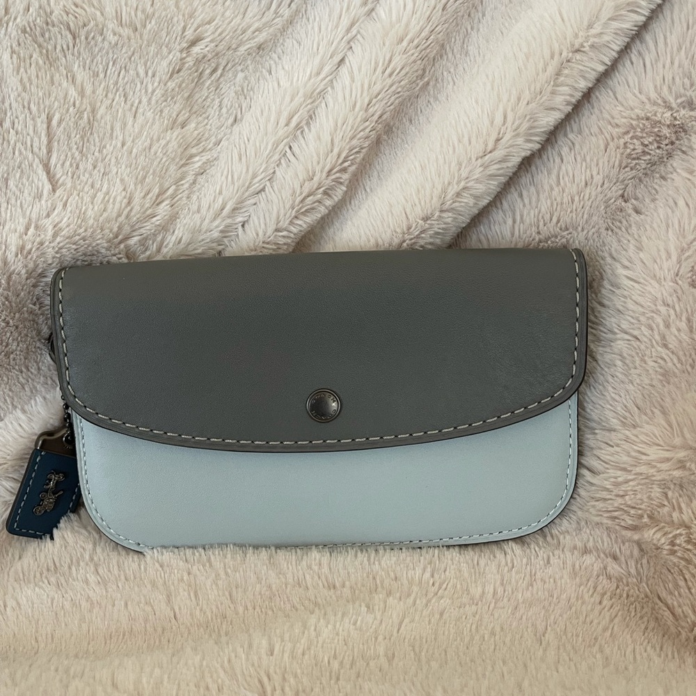 Coach Clutch in Colorblock!